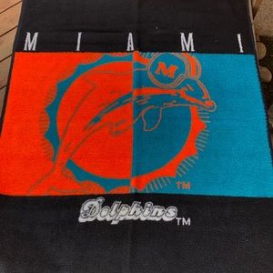 Miami dolphins blanket